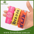 Дешевые пользовательских логотип силиконовый браслет, рекламные Печатные силиконовые браслеты